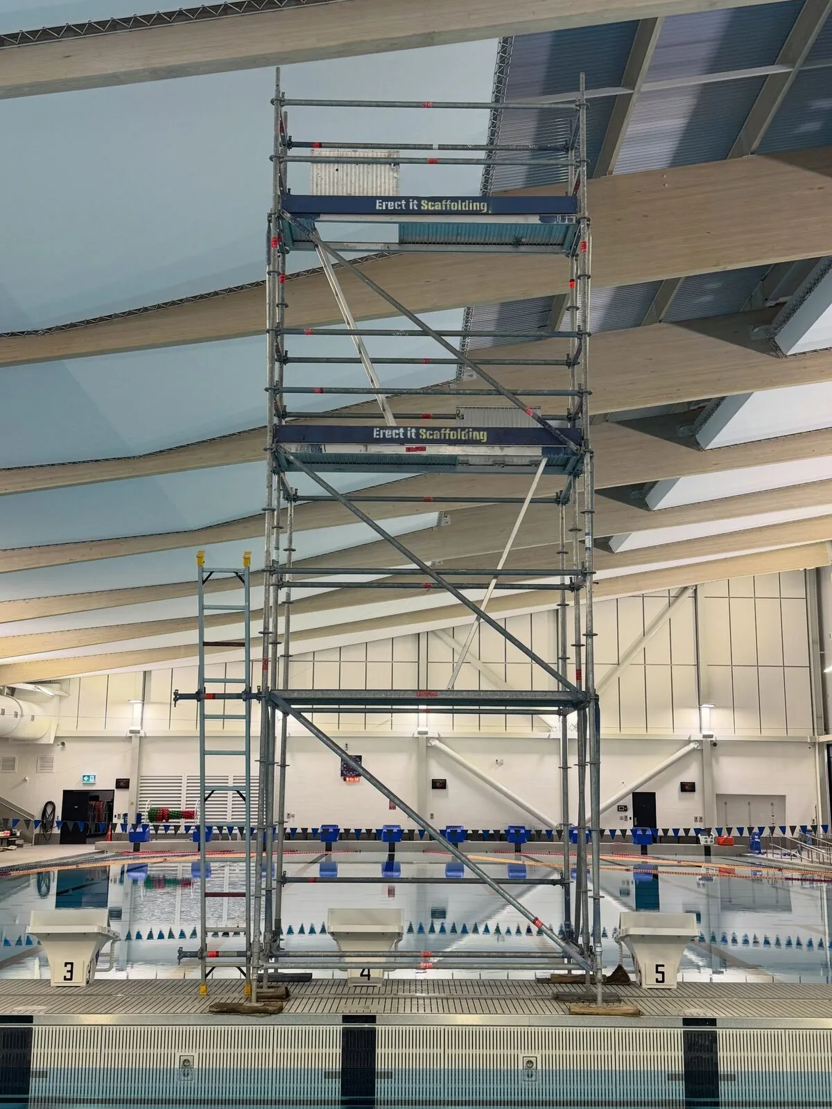 Scaffolding Lower Hutt — Naenae Aquatic Centre scaffold tower