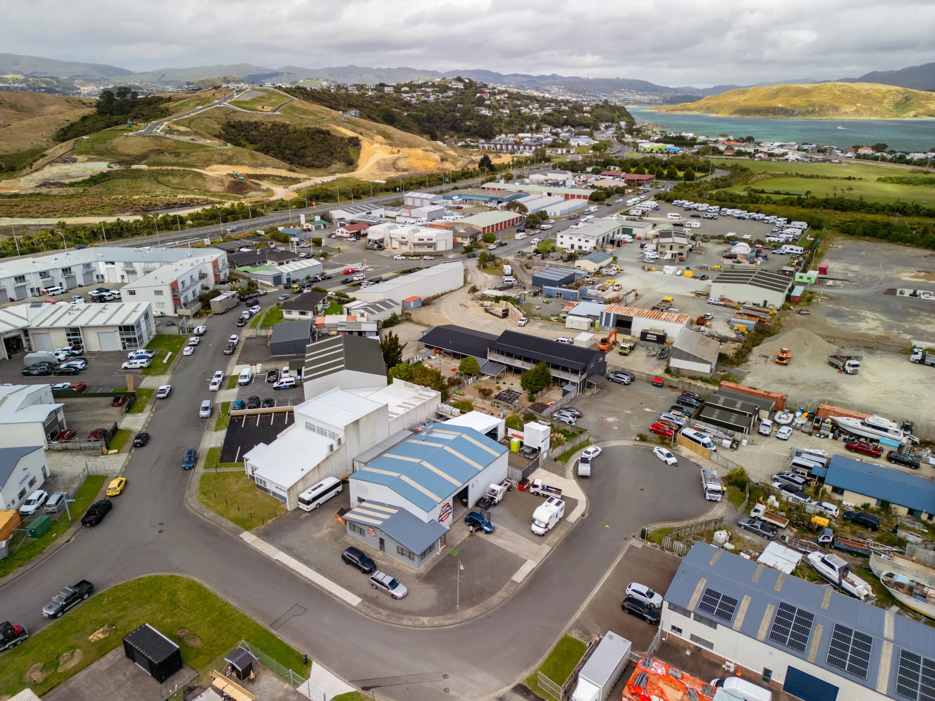 Erect It Scaffolding yard — Plimmerton, Wellington